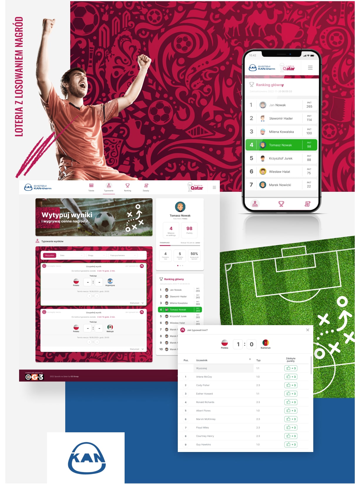 Loteria z losowaniem nagród - „KAN sposób na Qatar”